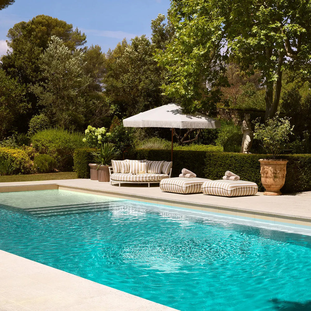 Outdoor Bed Laguno Matte White Florent Beige - image 2