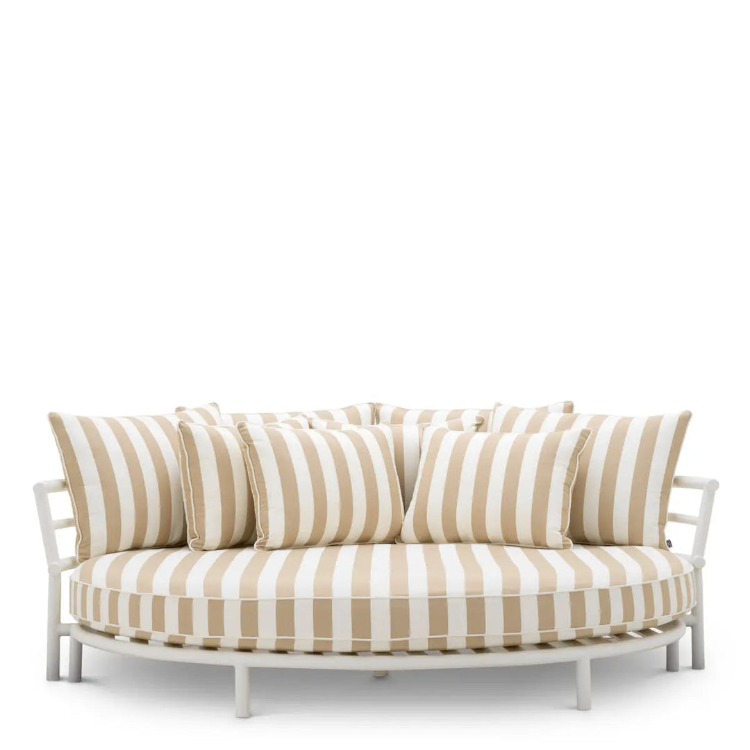 Outdoor Bed Laguno Matte White Florent Beige - image 3