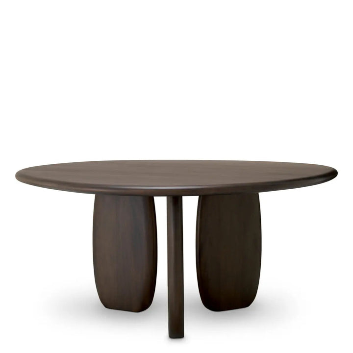 Dining Table Windsor Mahogany Wood Coffee Finish - image 1