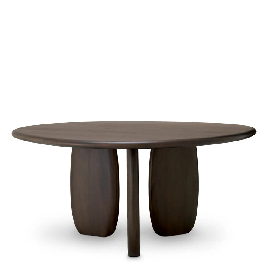 Dining Table Windsor Mahogany Wood Coffee Finish - image 1