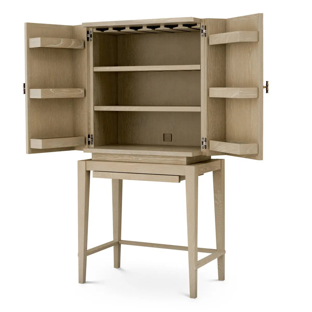 Bar Cabinet Borchard Washed Oak Veneer - image 2