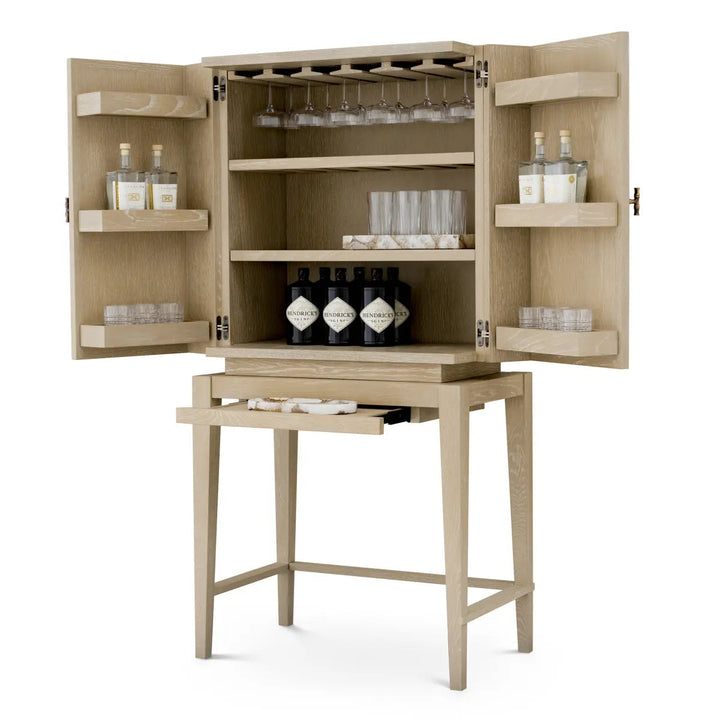 Bar Cabinet Borchard Washed Oak Veneer - image 3