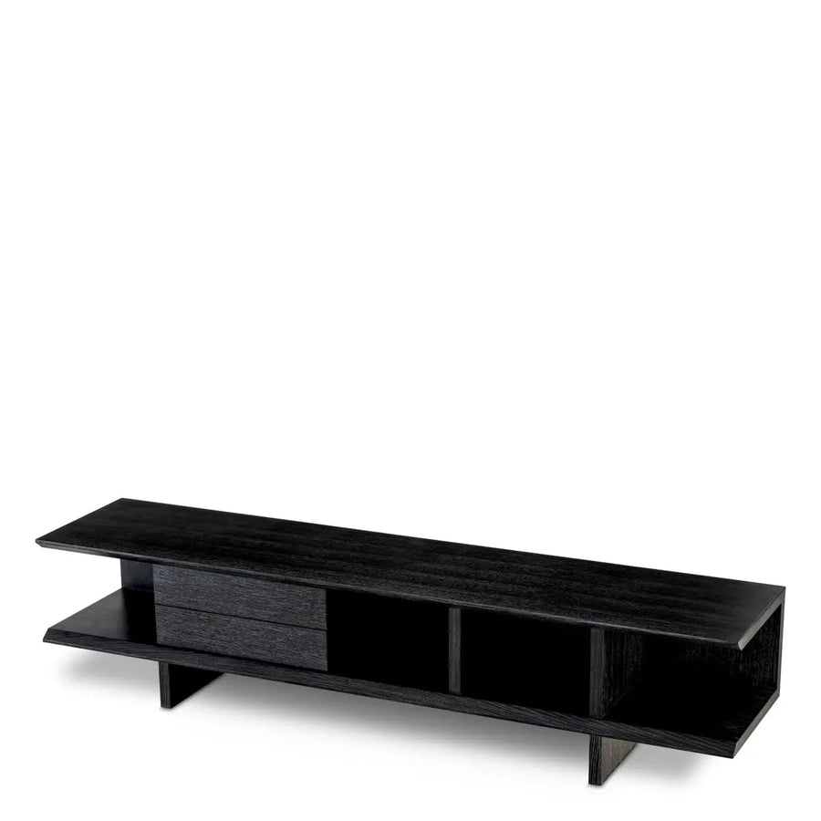 Tv Cabinet Guerroro Charcoal Grey Oak Veneer - image 1