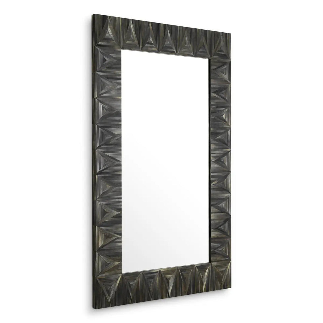 Mirror Belmont Straw Marquetry Charcoal - image 1
