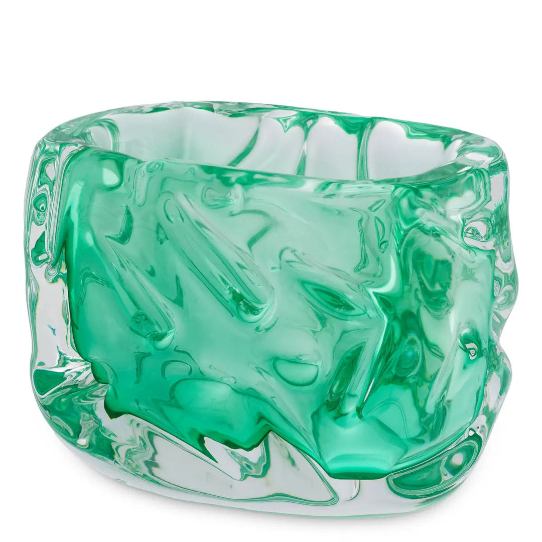 Bowl Avoir Turquoise Green Glass - image 1