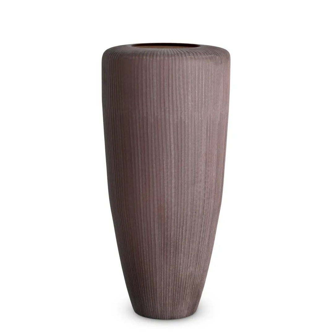 Vase Isandro L Stone Finish Glass - image 1