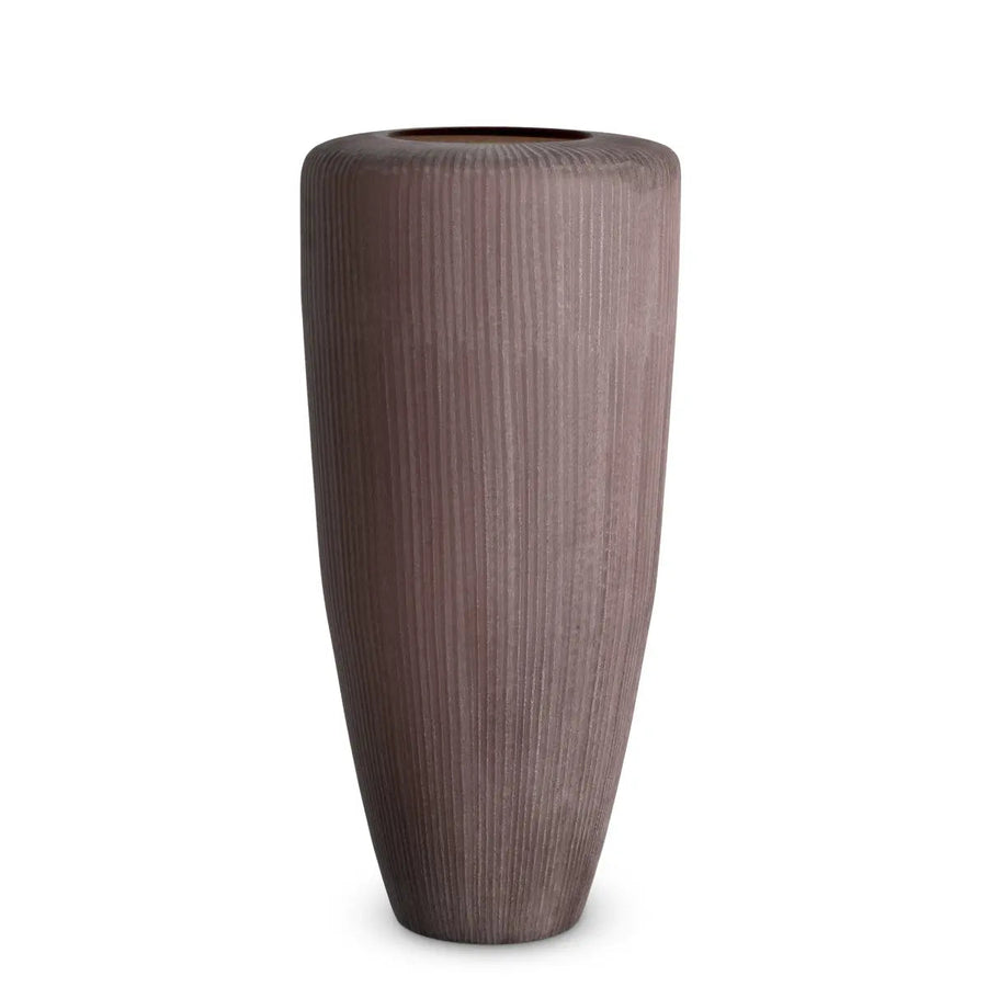Vase Isandro L Stone Finish Glass - image 1
