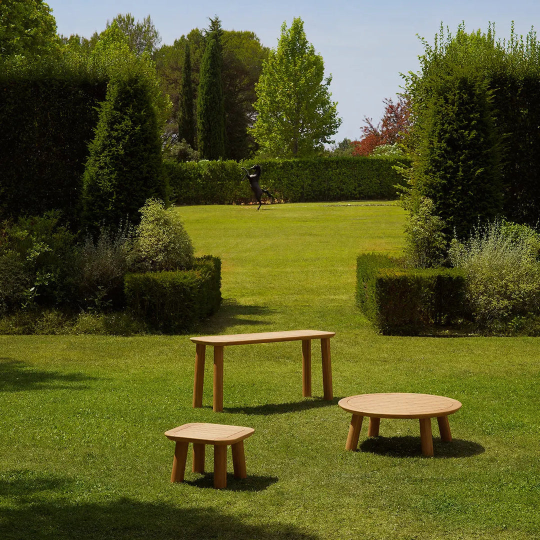 Outdoor Side Table Weston Natural Teak - image 2