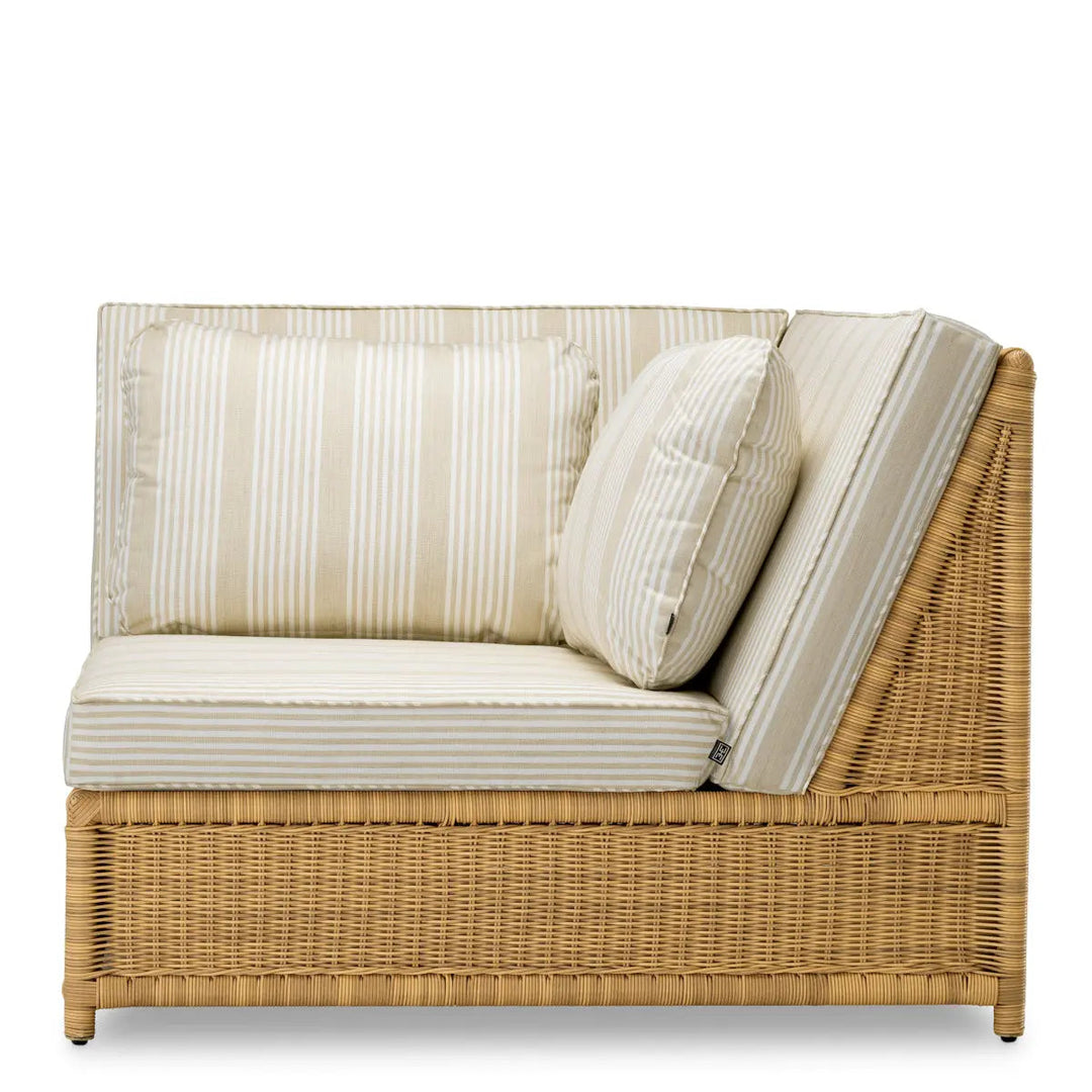 Outdoor Modular Chair Hampton Corner Faux Rattan Saville Beige - image 3