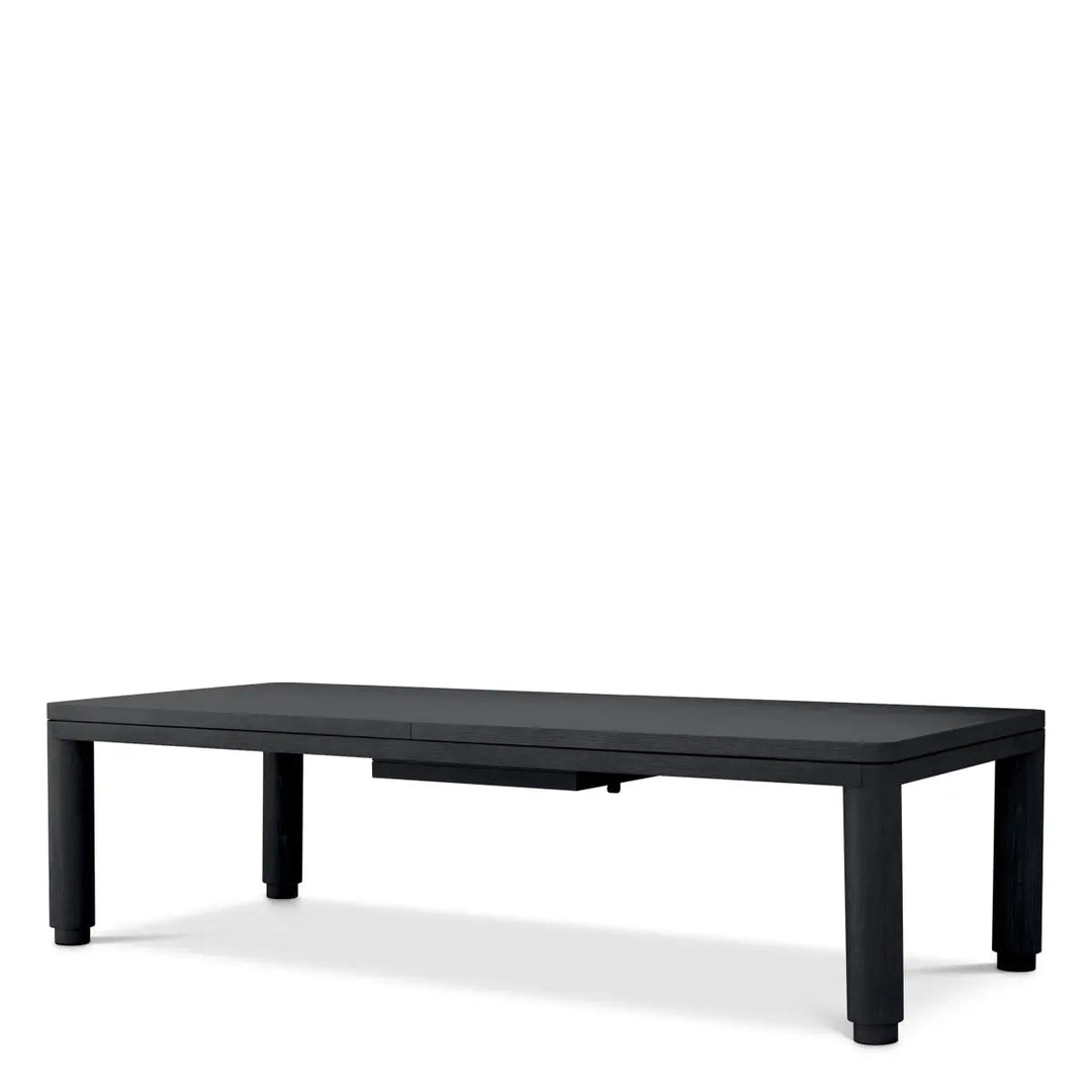 Extendable Dining Table Atelier L Charcoal Grey Oak Veneer - image 1