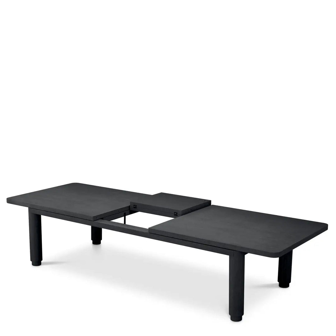 Extendable Dining Table Atelier L Charcoal Grey Oak Veneer - image 2