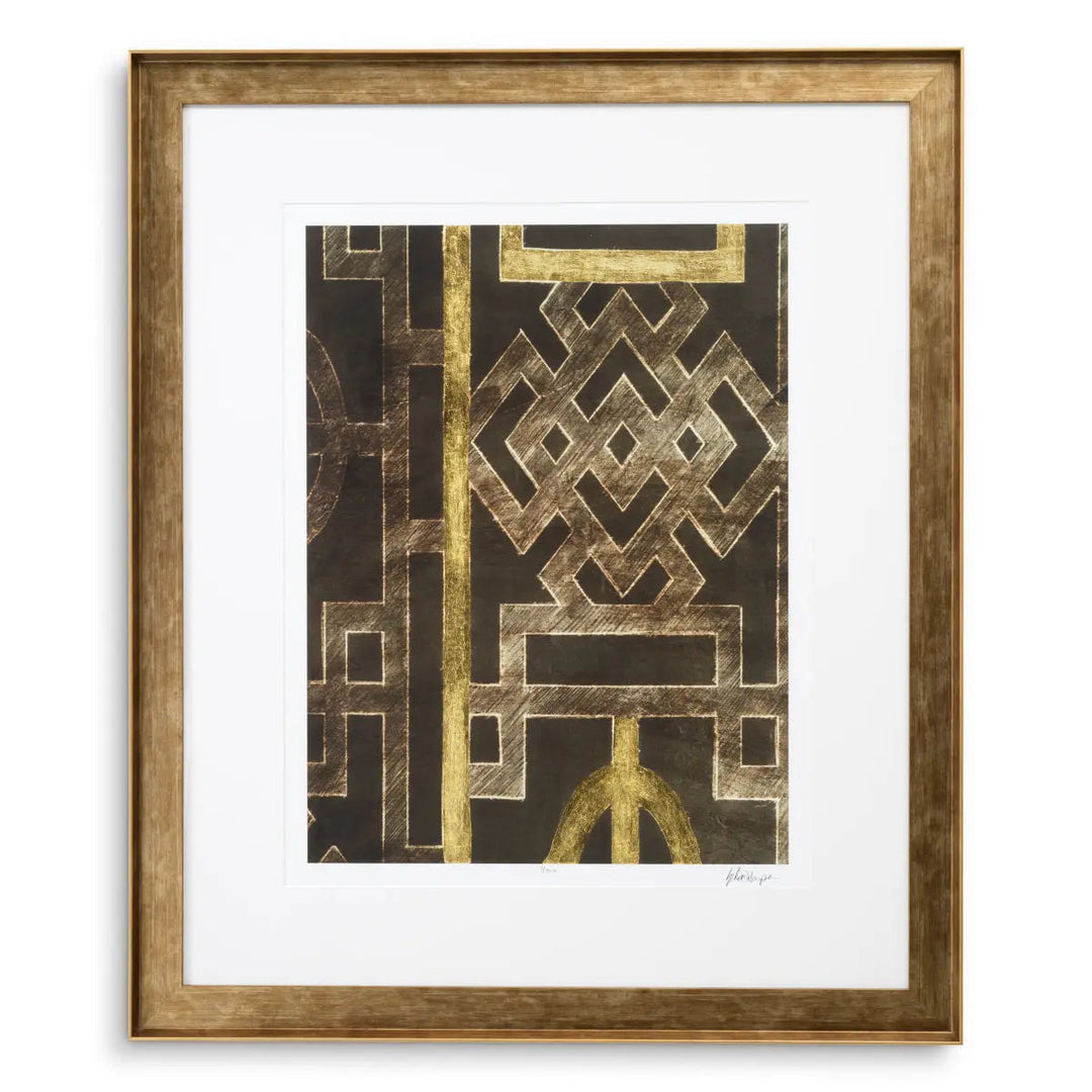 Print Trellis Pattern By Ethan Harper I Set Of 2 - image 3