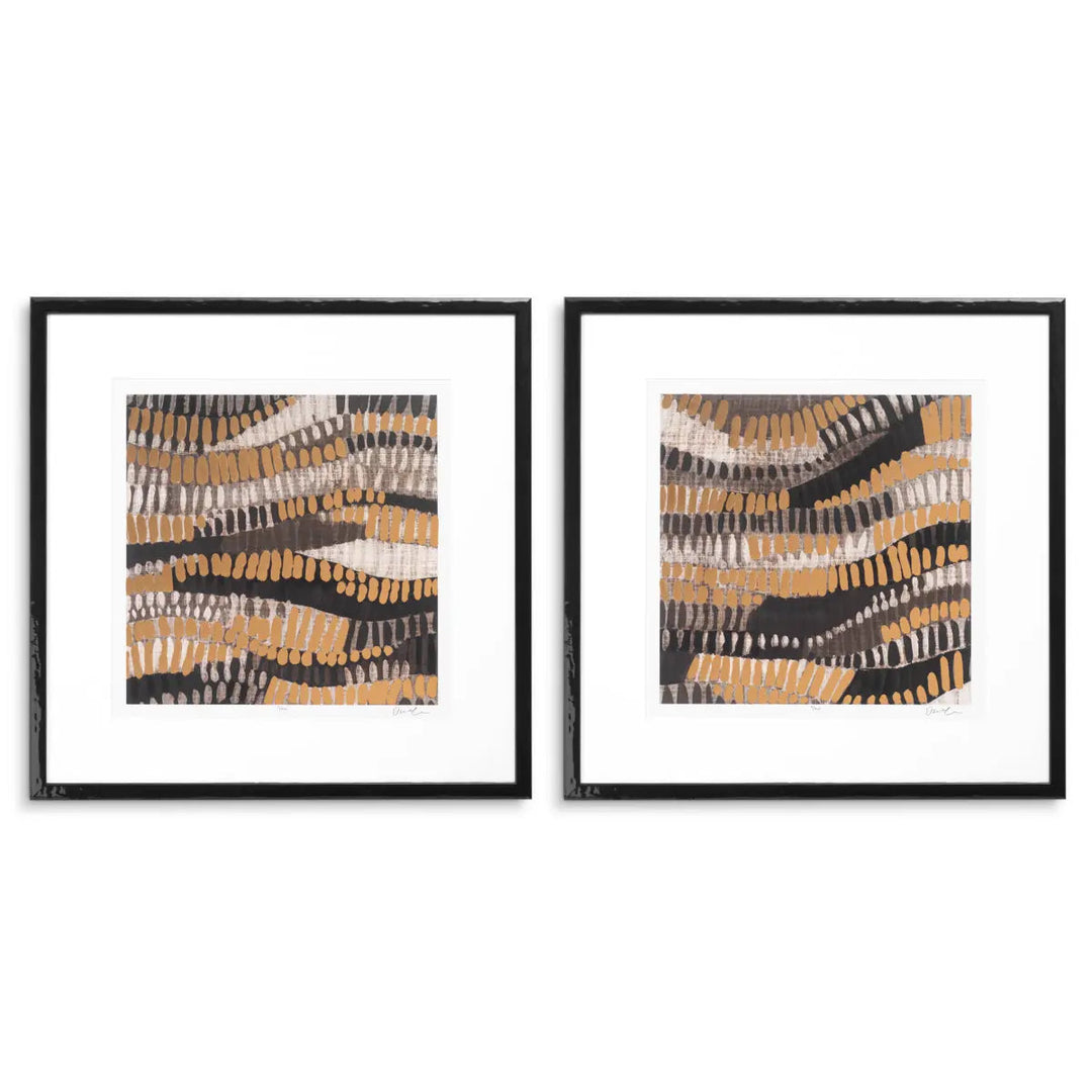 Print Metallic Undulation By June Erica Vess Set Of 2 - image 1