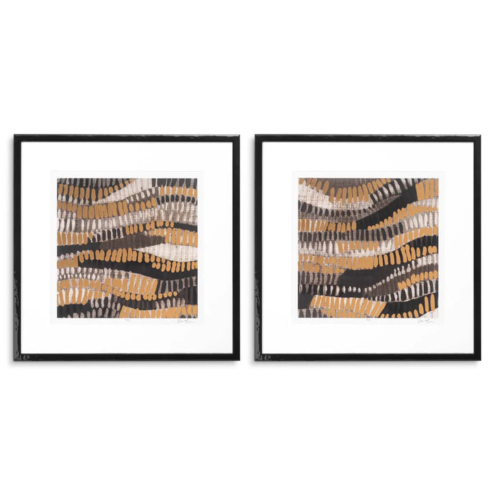 Print Metallic Undulation By June Erica Vess Set Of 2 - image 1