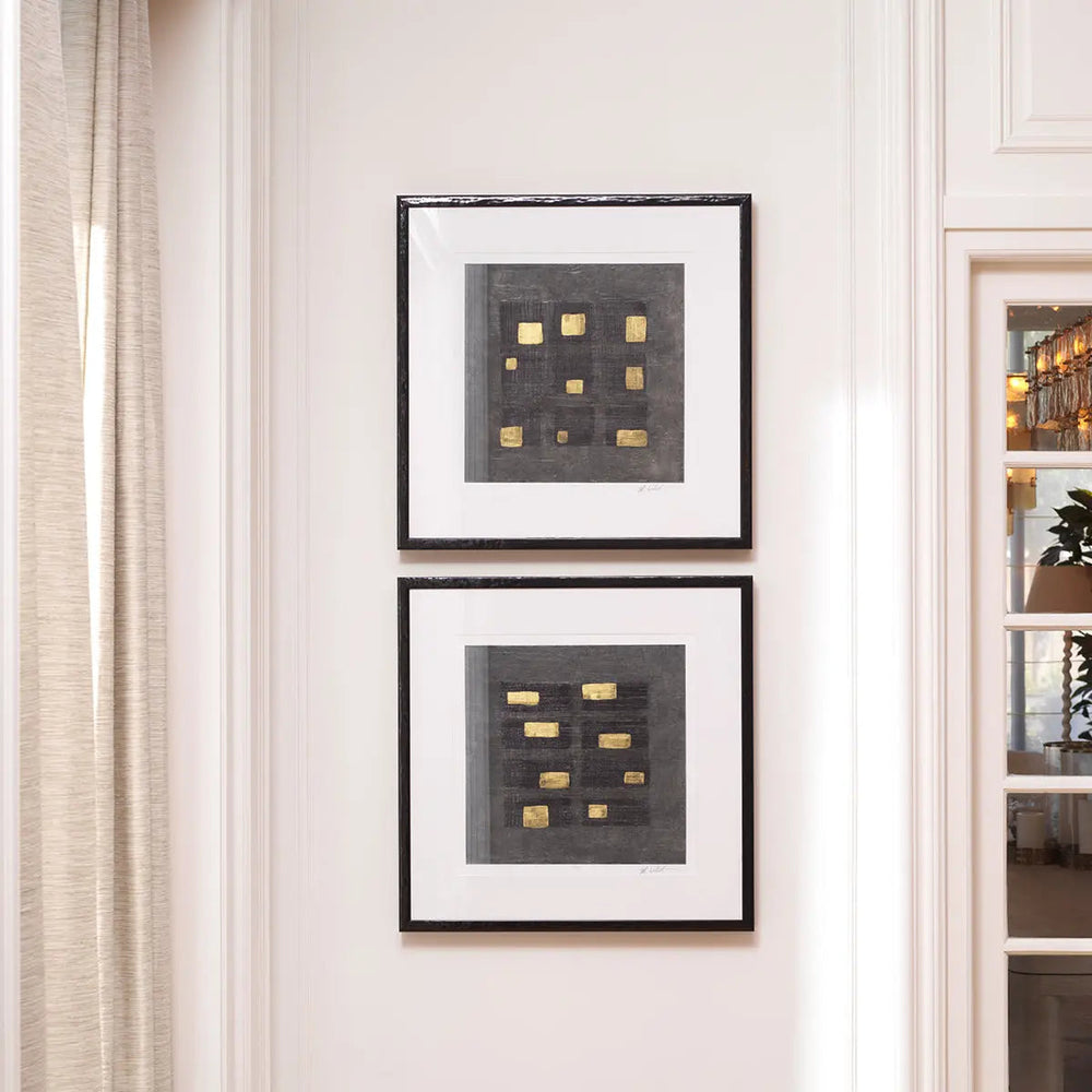 Print Washed Black Squares By Michael Willett Set Of 2 - image 2