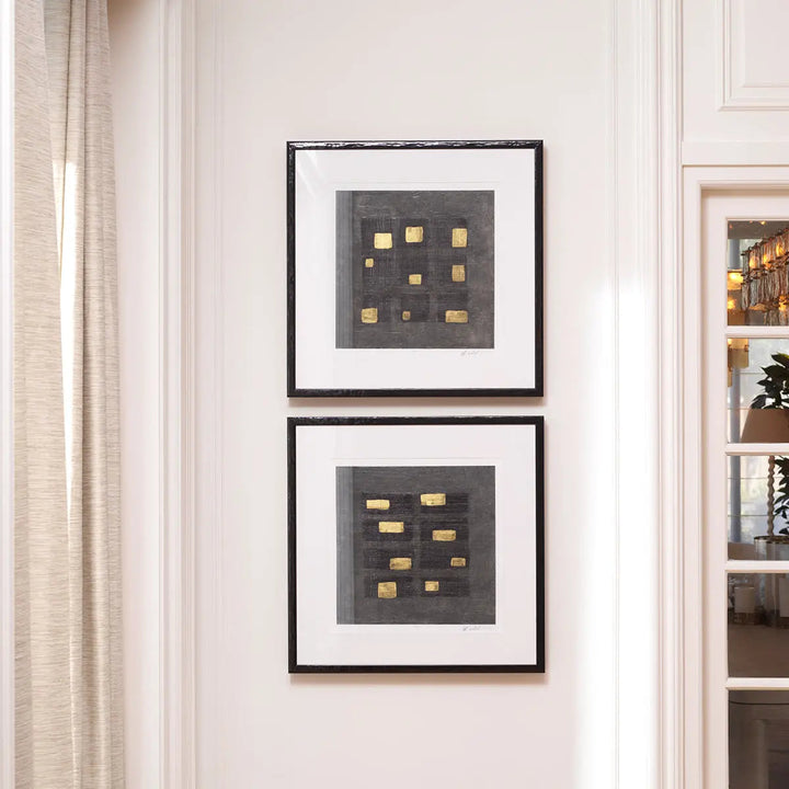 Print Washed Black Squares By Michael Willett Set Of 2 - image 2