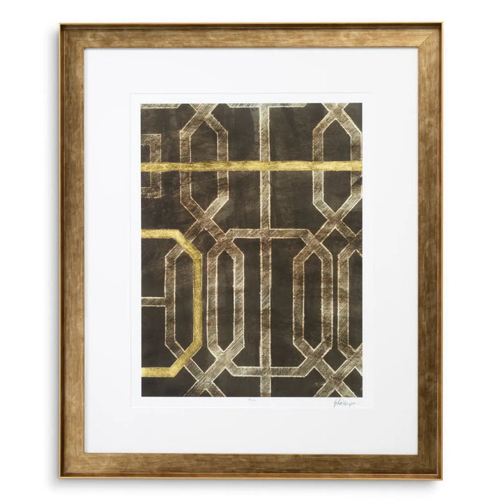 Print Trellis Pattern By Ethan Harper Ii Set Of 2 - image 3