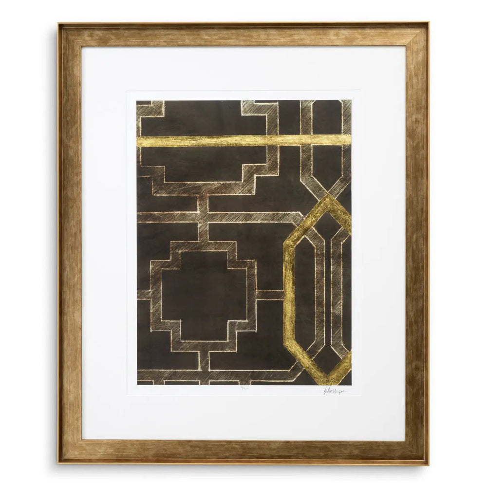 Print Trellis Pattern By Ethan Harper Ii Set Of 2 - image 2