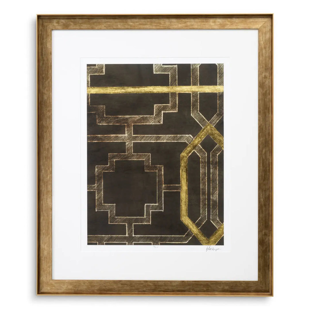 Print Trellis Pattern By Ethan Harper Ii Set Of 2 - image 2