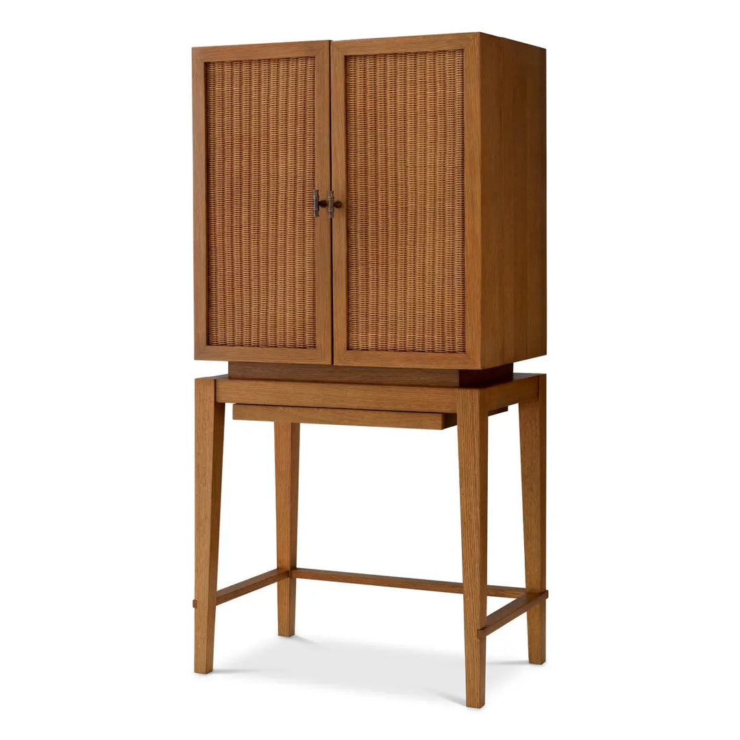 Bar Cabinet Borchard Caramel Oak Veneer - image 1