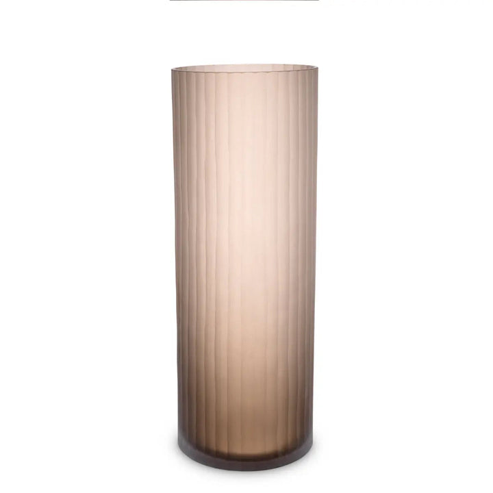 Vase Haight M Frosted Brown Glass - image 1