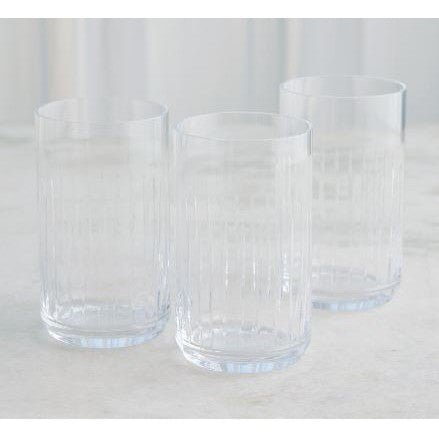 V Cut Highball Glass-Global Views-GVSA-6.60642-Decorative Objects-1-France and Son
