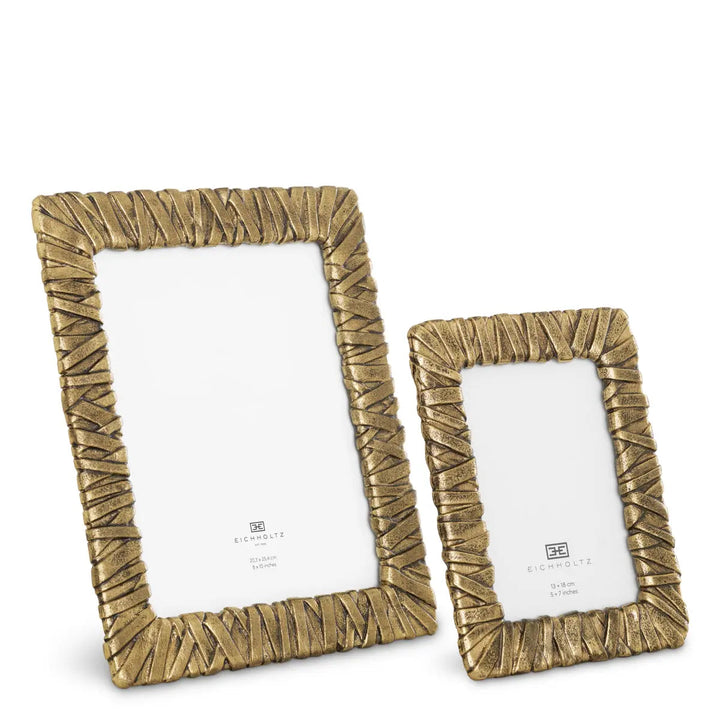 Picture Frame Chriswick Antique Brass Finish Set Of 2 - image 1