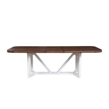Donham Two Tone Dining Table-Alpine Furniture-Alpine-3737-01-Dining Tables-1-France and Son