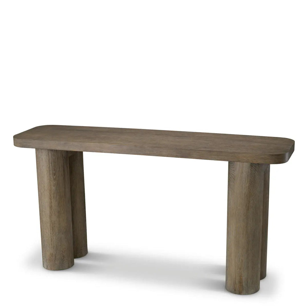 Console Table Lindbrook Silverstone Oak Veneer - image 1
