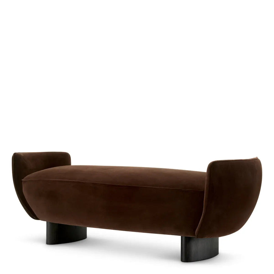 Bench Stirling Sonoma Brown Velvet - image 1