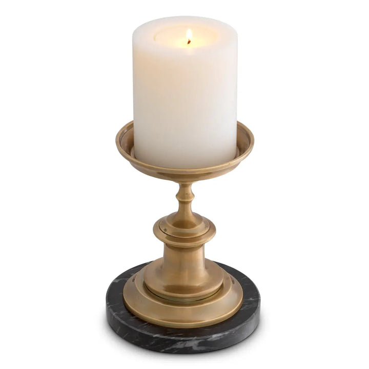 Candle Holder Brampton Vintage Brass Finish - image 1