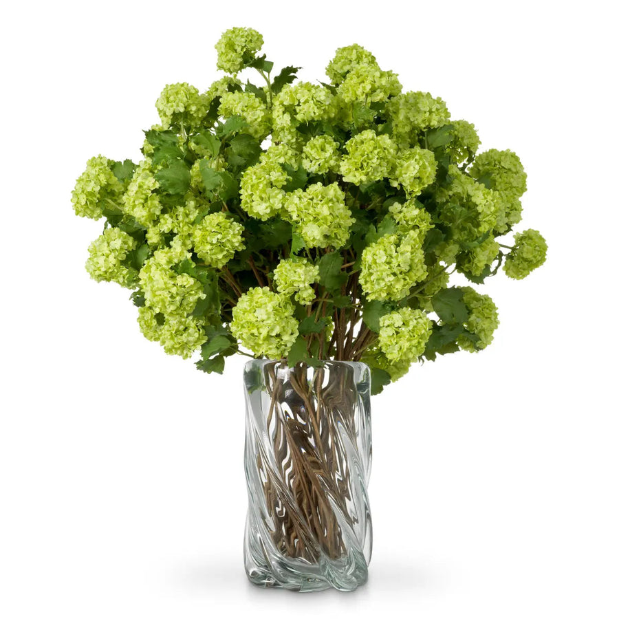 Bouquet Of Hydrangeas Snowball Green Real Touch 36 Pcs - image 1