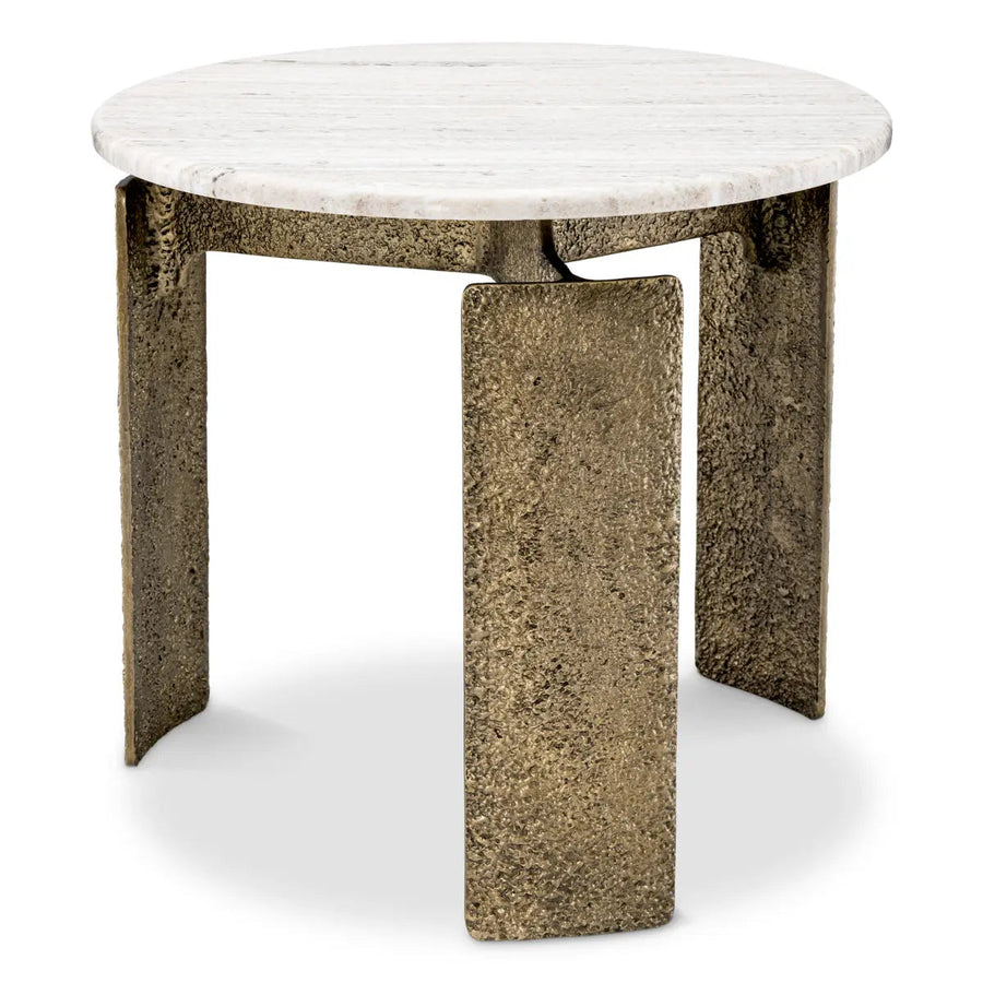 Side Table Bodega Antique Brass Finish - image 1