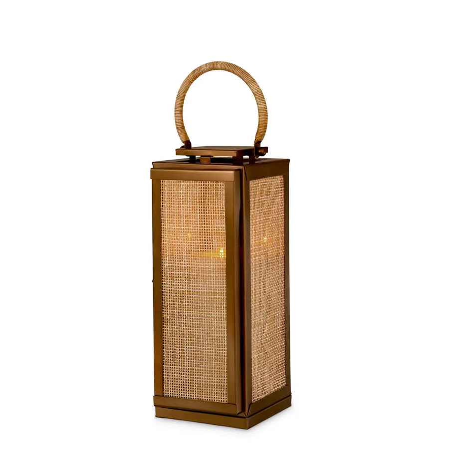 Hurricane Georgian L Vintage Brass Finish Bamboo Handle - image 1