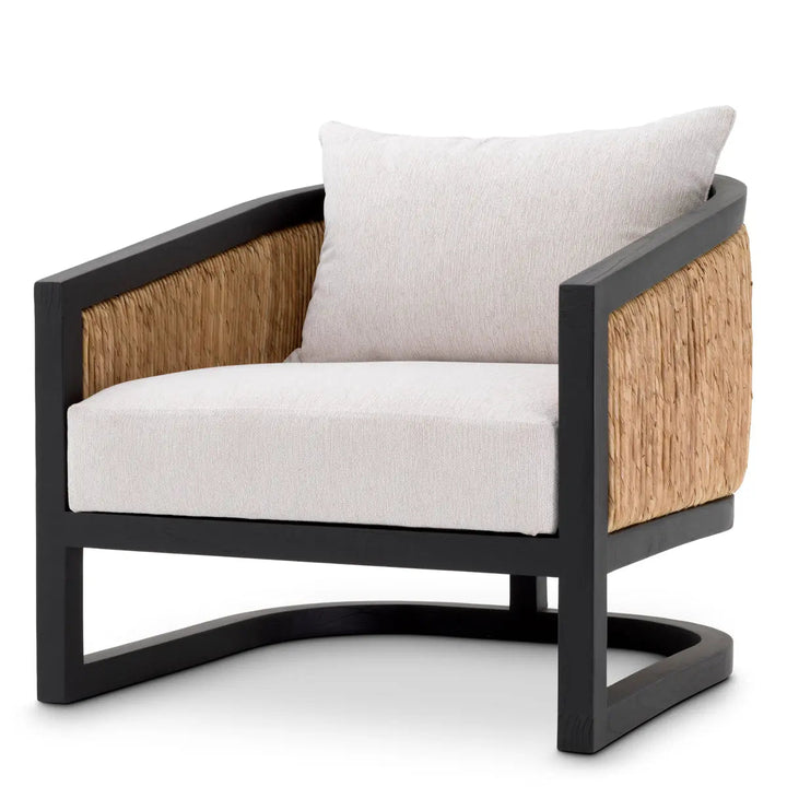 Chair Aruba Classic Black Finish Natural Sea Grass Sentier Cream - image 1