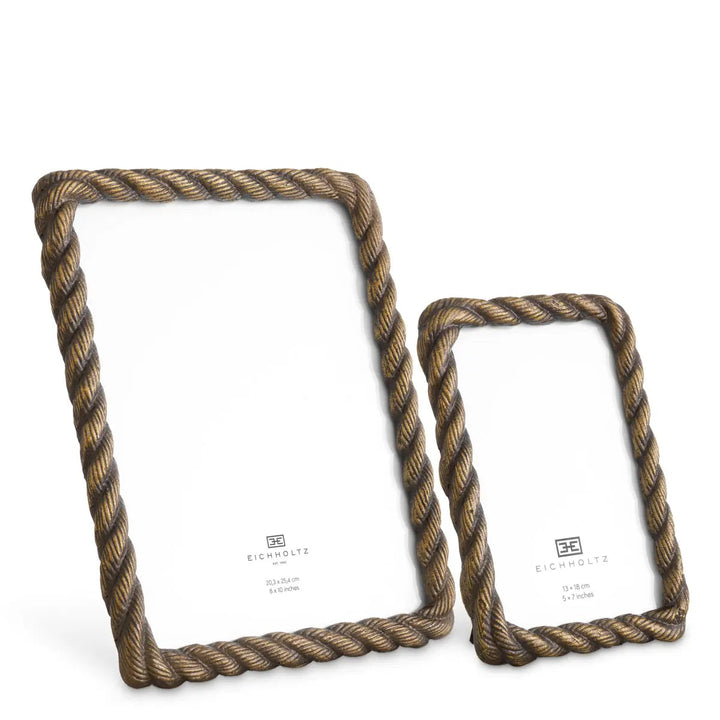 Picture Frame Corwyn Antique Brass Finish Set Of 2 - image 1