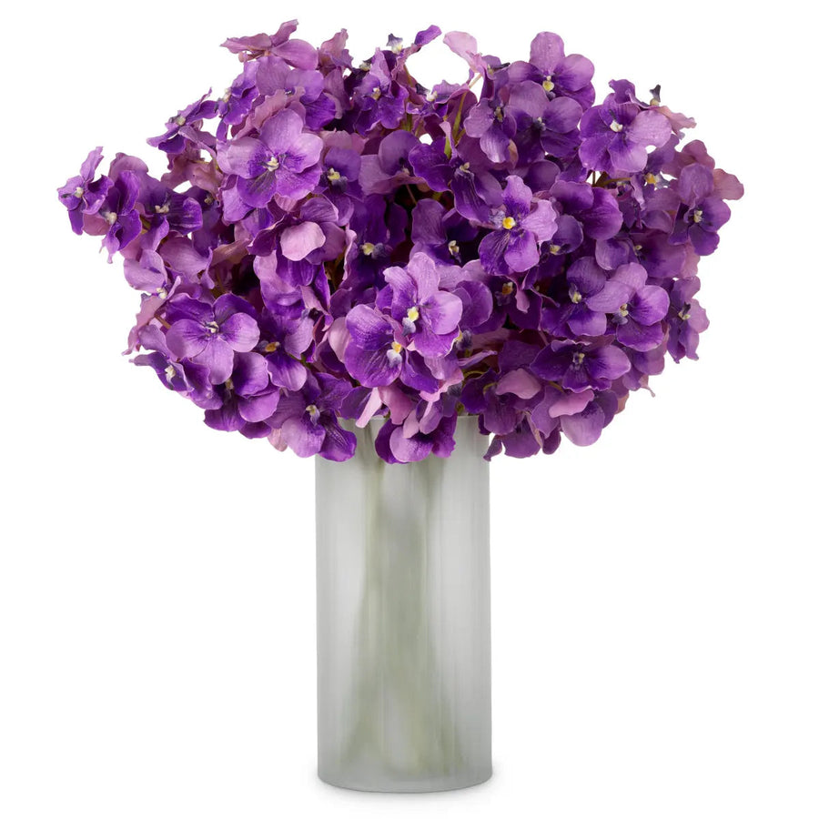 Bouquet Of Vanda Orchids Purple Real Touch 24 Pcs - image 1