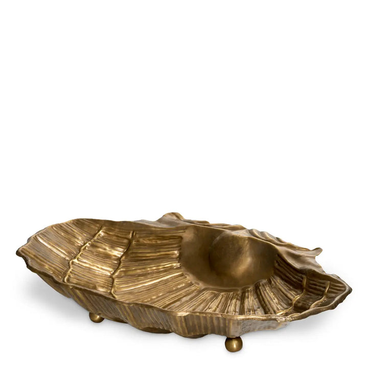 Bowl Seashell Vintage Brass Finish - image 1