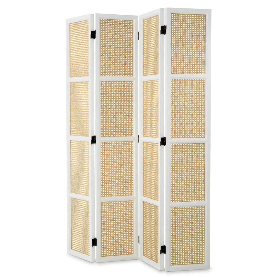 Folding Screen Bahamas Piano White Finish - image 1