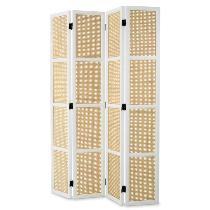 Folding Screen Bahamas Piano White Finish - image 1