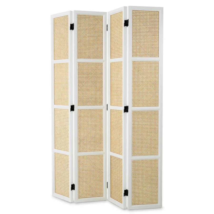 Folding Screen Bahamas Piano White Finish - image 1