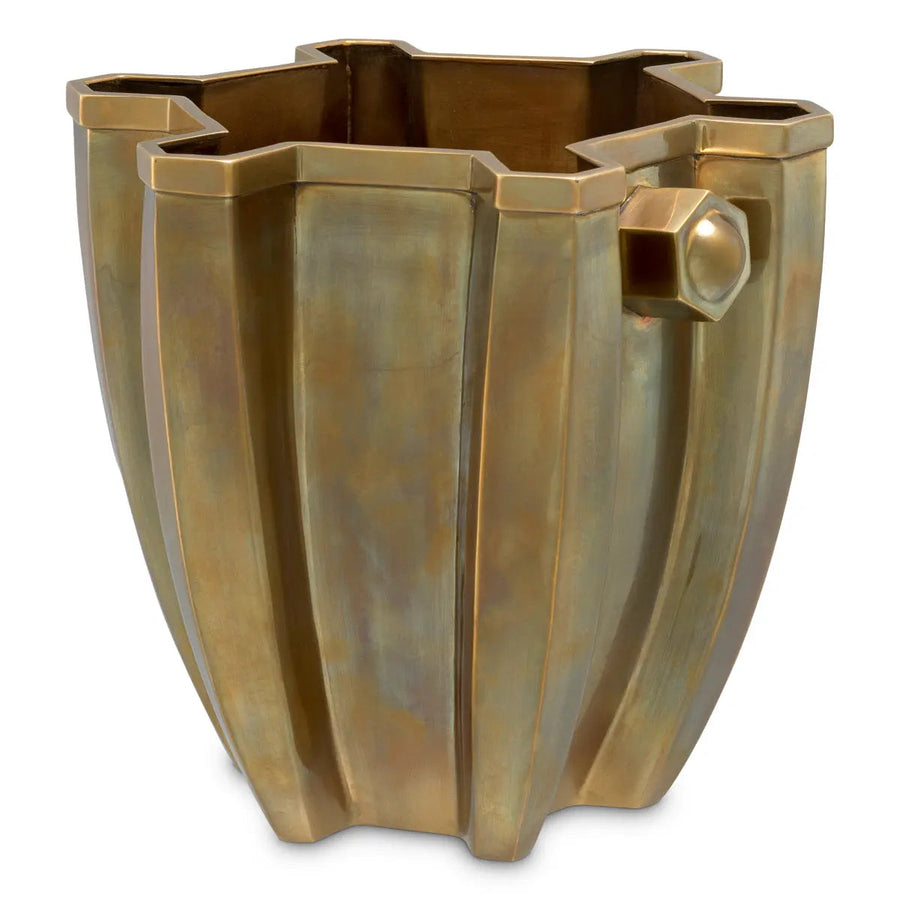Wine Cooler Napoli Vintage Brass Finish - image 1