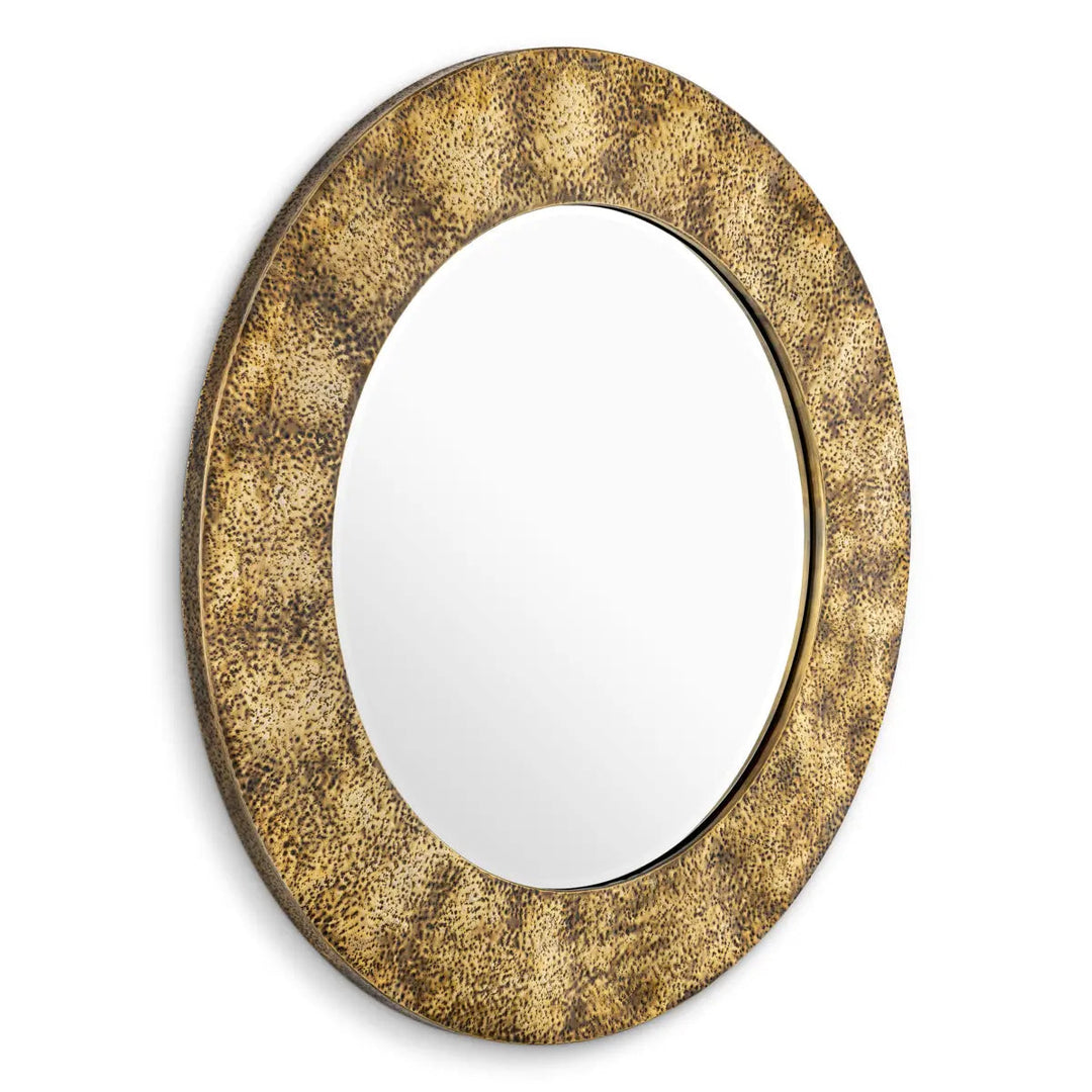 Mirror Ronin Hammered Vintage Brass Finish - image 1