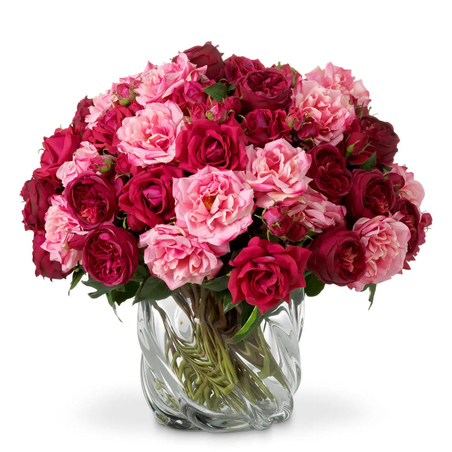 Bouquet Of Roses Multi Color Real Touch 72 Pcs/3 Varieties - image 1