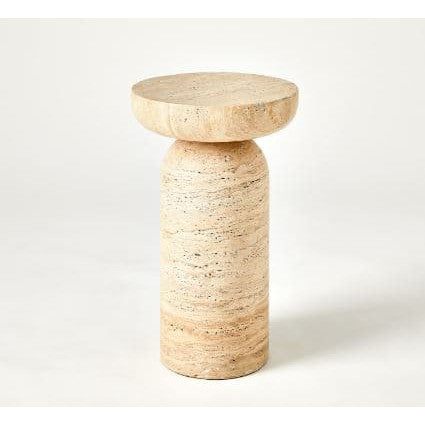 Tumble Accent Table-Global Views-GVSA-7.91639-Side TablesTravertine-4-France and Son