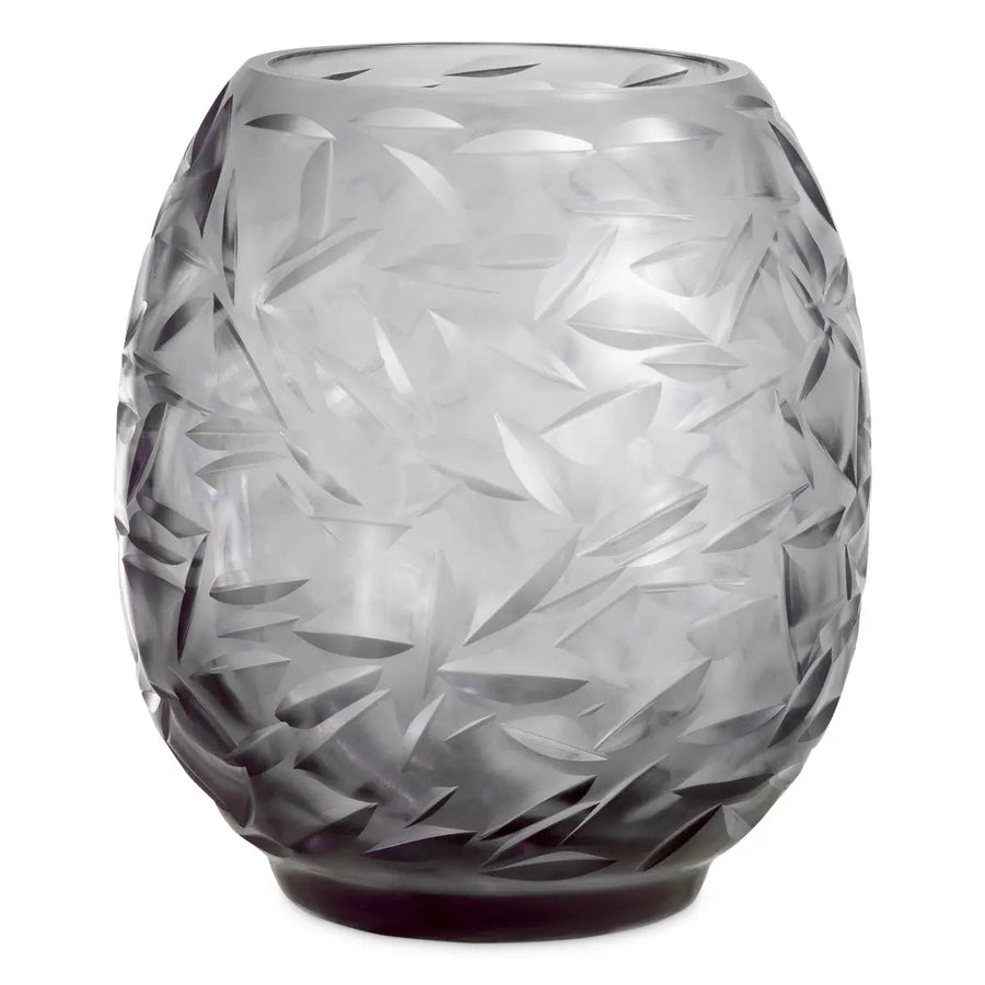 Vase Hadleigh Grey Color Glass - image 1
