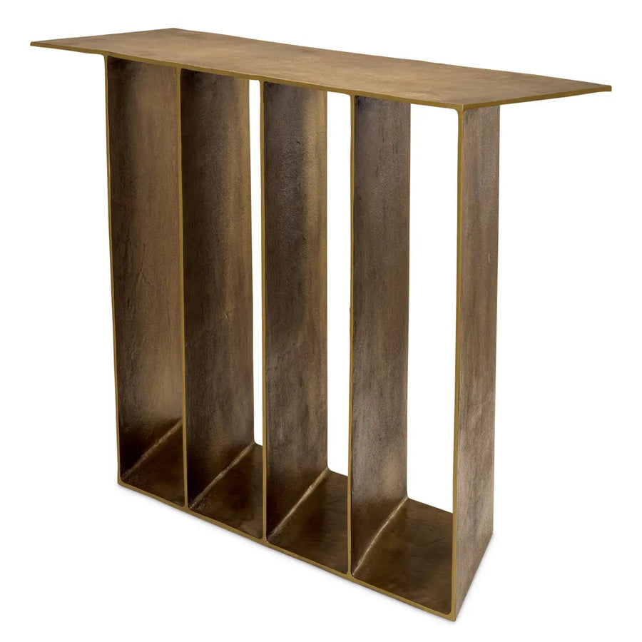 Console Table San Vito Vintage Brass Finish - image 1