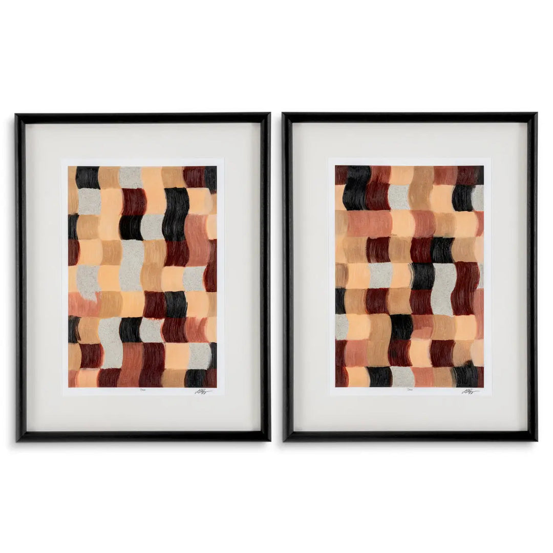 Prints Sun Baked Mosaïc By Grace Popp Set Of 2 - image 1