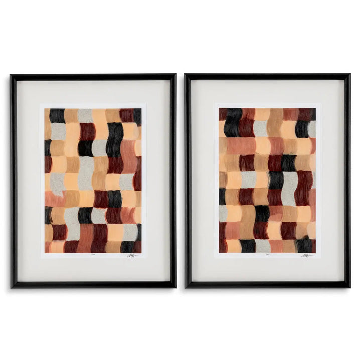 Prints Sun Baked Mosaïc By Grace Popp Set Of 2 - image 1