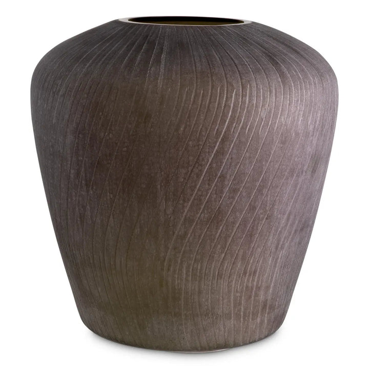 Vase Tarlow Stone Finish Glass - image 1